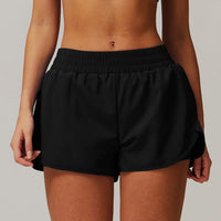 Elastic Sports Shorts With Pockets