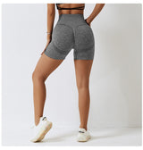 Seamless Peach Hip-Lifting High Waist Shorts