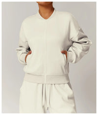 Loose Tracksuit Zipper Long Sleeve Jackets