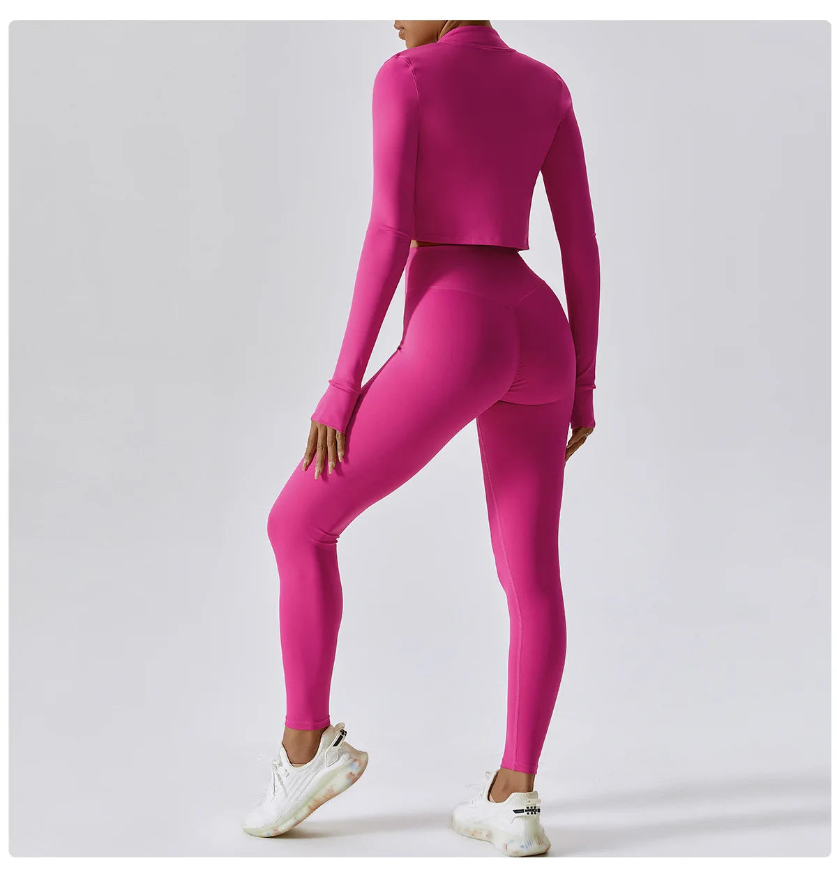 Zipper Yoga Sportswear Set for Women