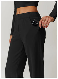 Outdoor High Waist style Straight Leg Sweatpants