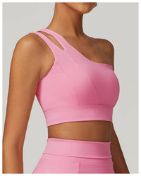 High Stretch Comfy One-Shoulder Sports Bra