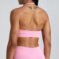 Hanging Neck Seamless Sports Bra