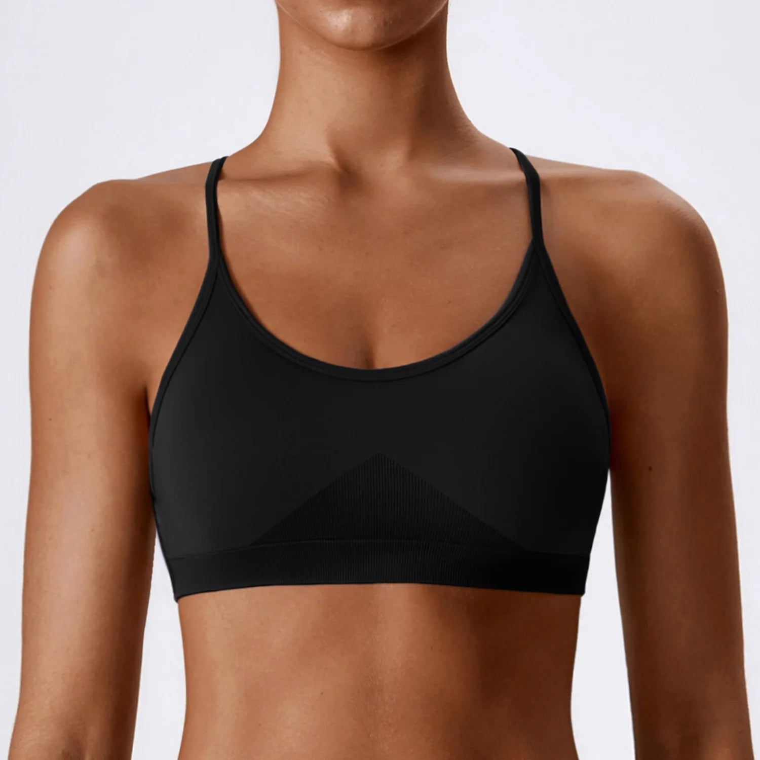 Breathable Shockproof Crop Top Sport Bra