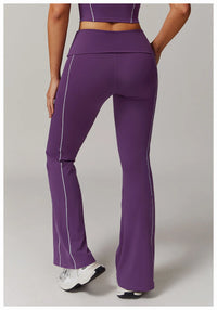 Breathable  High Waist Bell-bottoms  Leggings