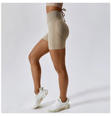 Seamless Peach Hip-Lifting High Waist Shorts