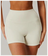 Butt Lift Elastic Yoga Shorts with High Waist