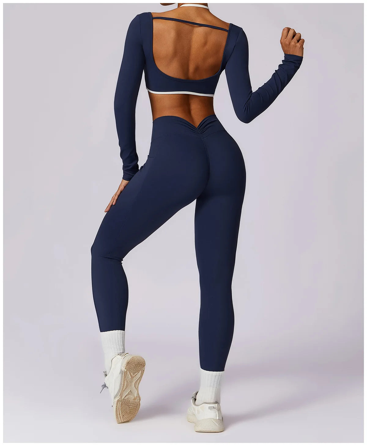 Tracksuit Push Up Sport Bra with High waist Leggings 2PCS Set