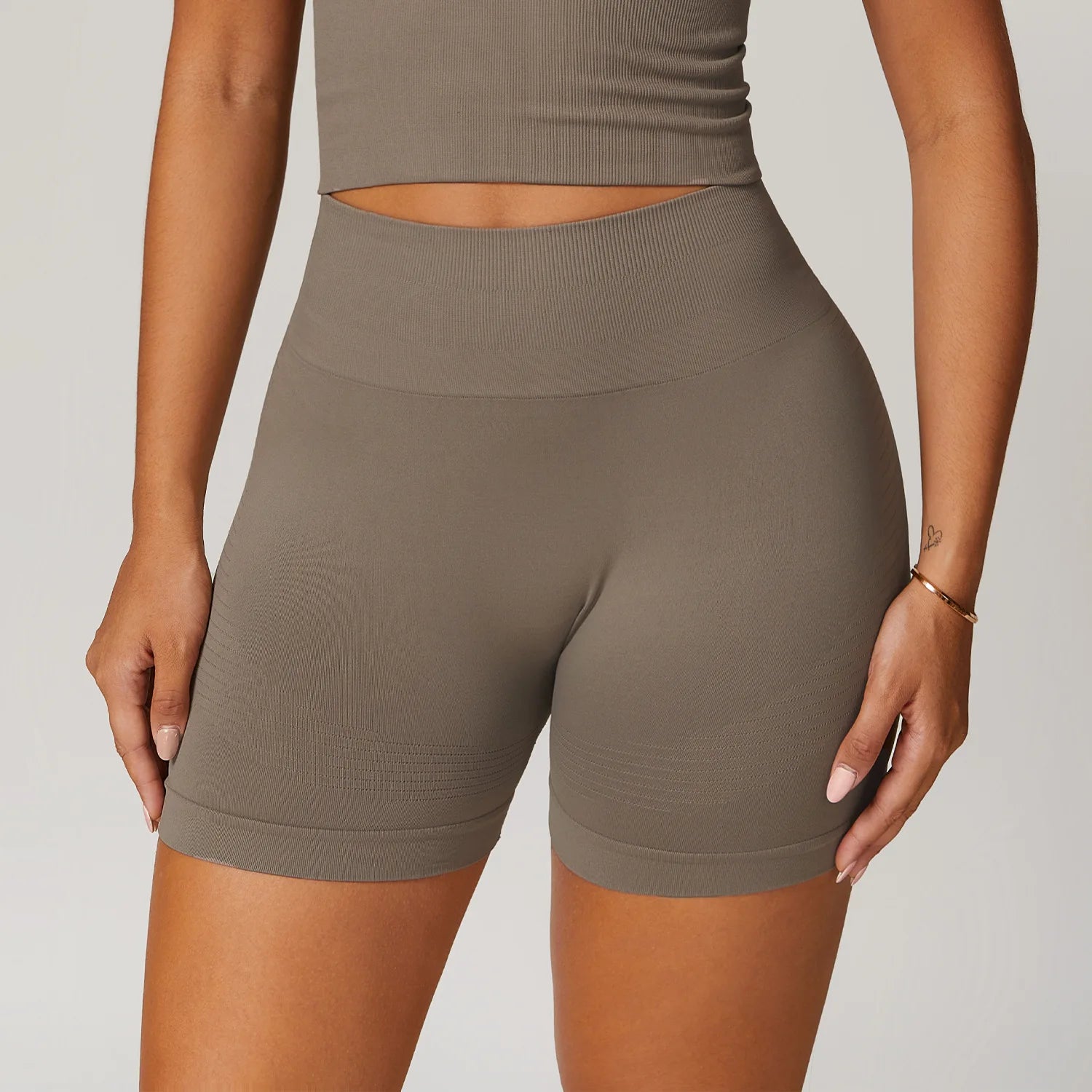 Women Yoga High Waist Workout Shorts with Lift Butt