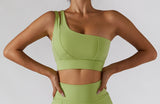 High Stretch Comfy One-Shoulder Sports Bra