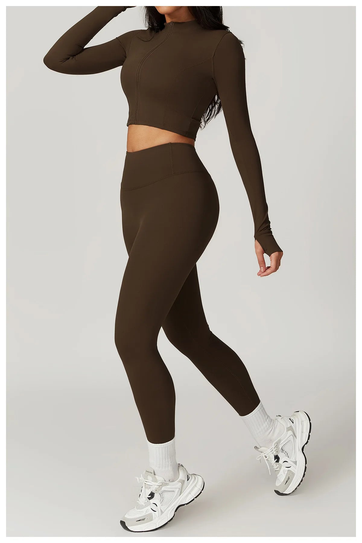 Zipper Yoga Sportswear Set for Women