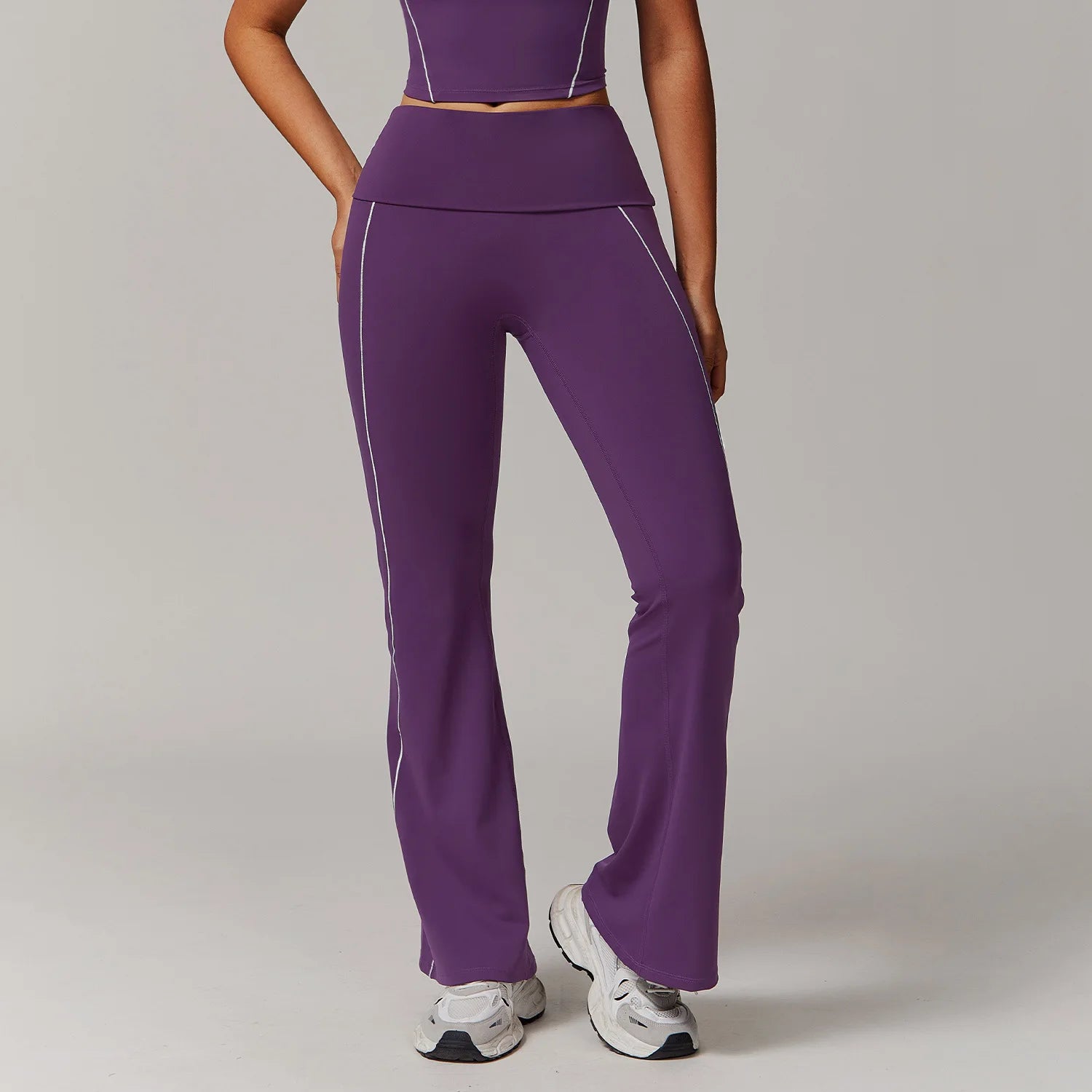 Breathable  High Waist Bell-bottoms  Leggings