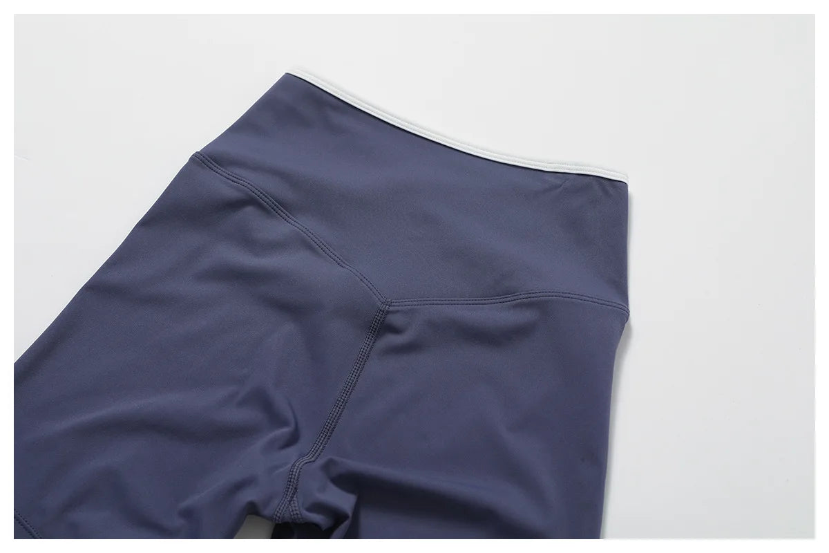 Breathable High Waist Sports  Gym Shorts