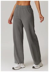 Outdoor High Waist style Straight Leg Sweatpants