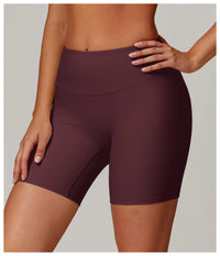 Ribbed High Waist Scrunch Butt Yoga Shorts