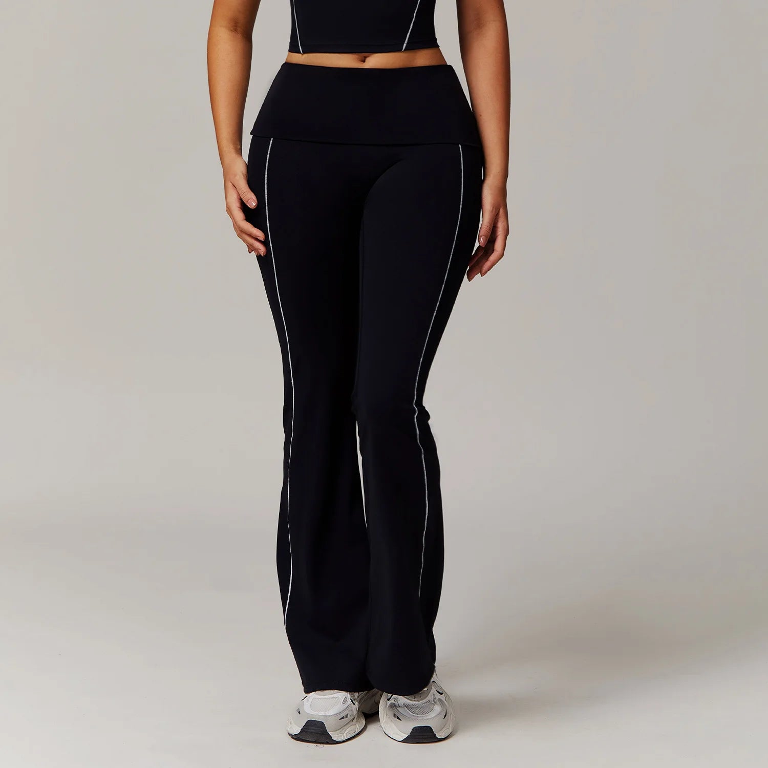 Breathable  High Waist Bell-bottoms  Leggings