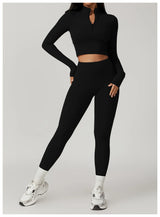 Slim Fit Long Sleeve Yoga Half-Zip Jacket