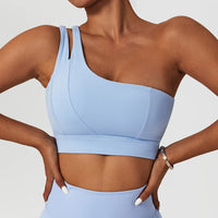 High Stretch Comfy One-Shoulder Sports Bra