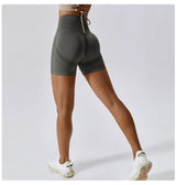 Seamless Peach Hip-Lifting High Waist Shorts