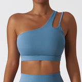 Oblique Shoulder Yoga Sport Bra