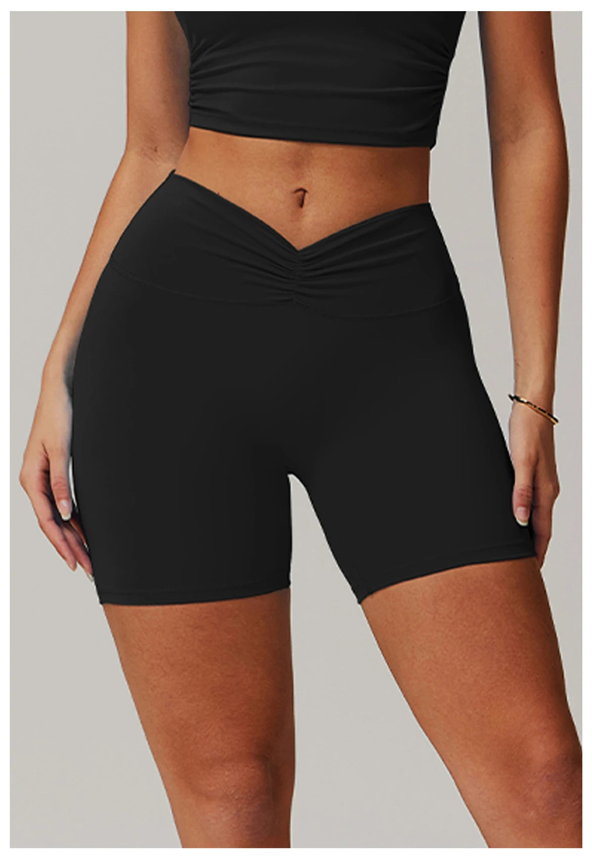 Sexy High Waisted V Waist Sports Shorts