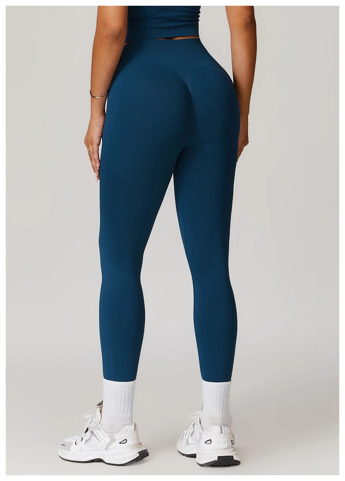 Seamless Tights High Waist Ribbed Leggings