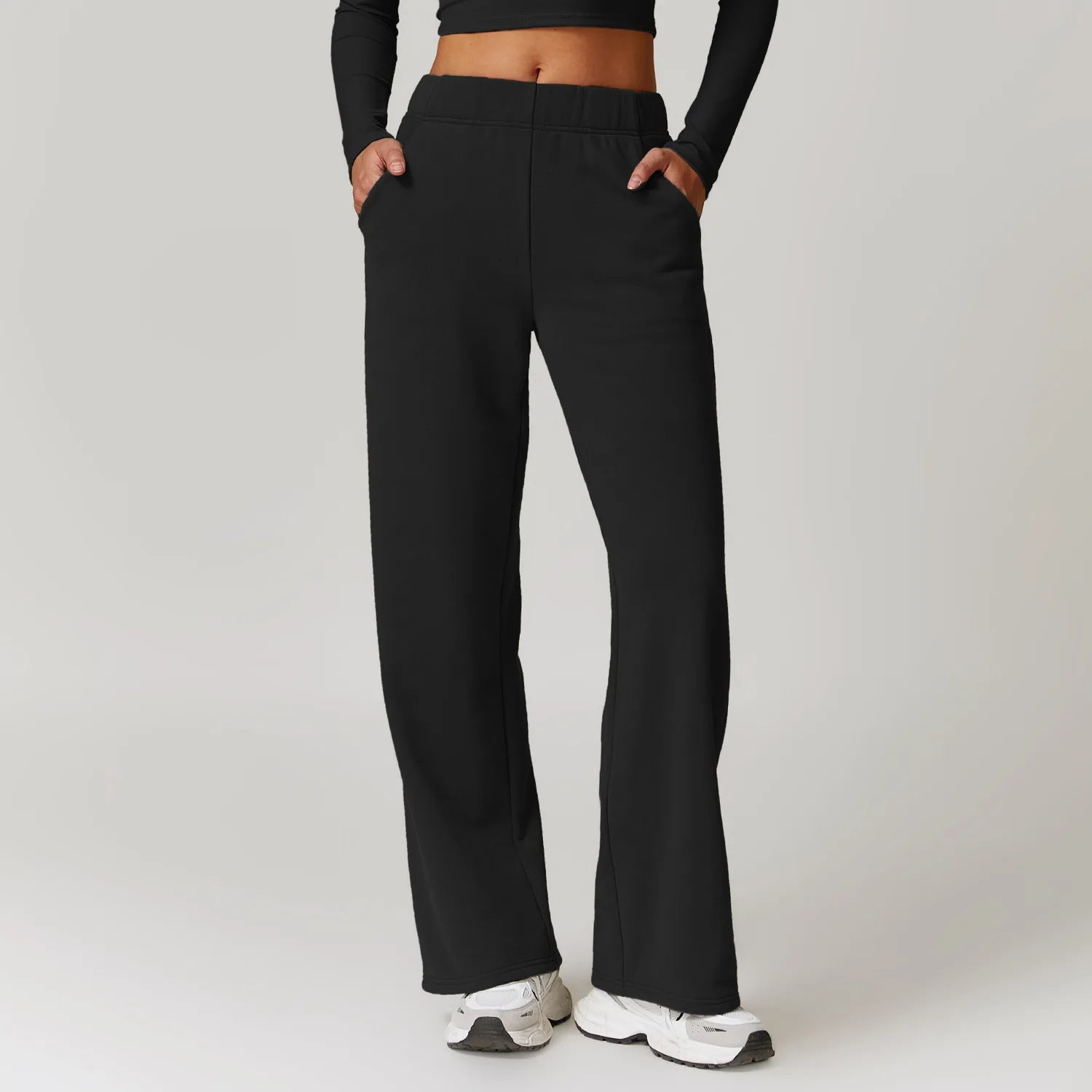 Outdoor High Waist style Straight Leg Sweatpants