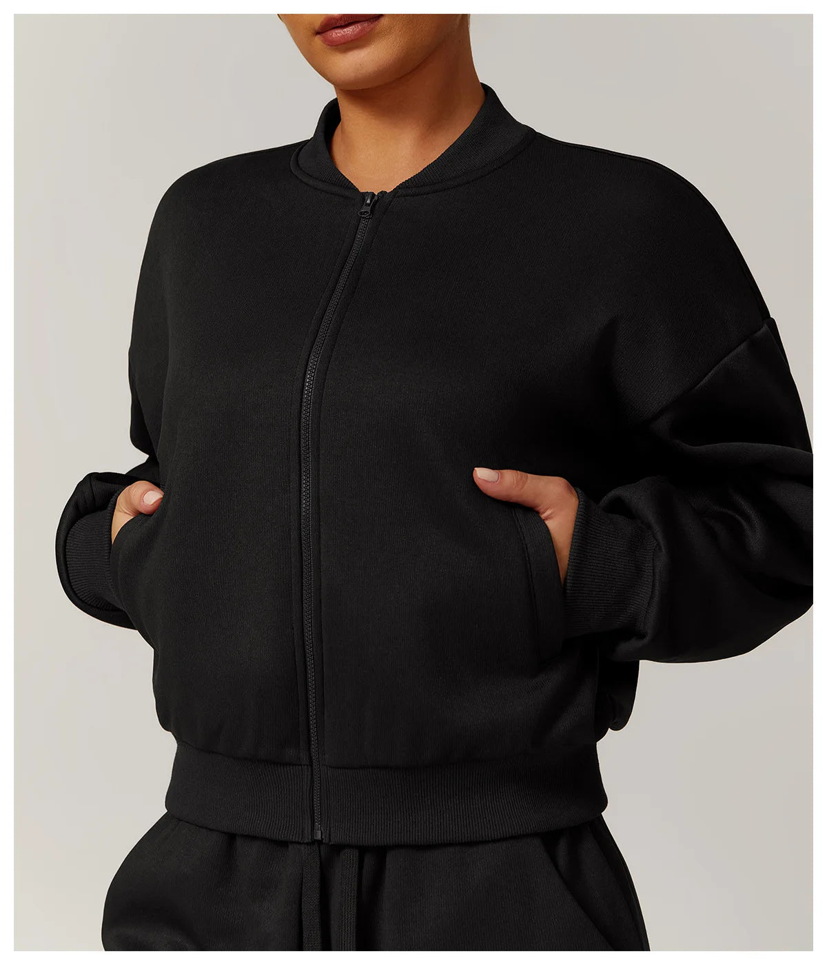 Loose Tracksuit Zipper Long Sleeve Jackets