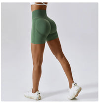 Seamless Peach Hip-Lifting High Waist Shorts