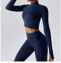 Zipper Yoga Sportswear Set for Women