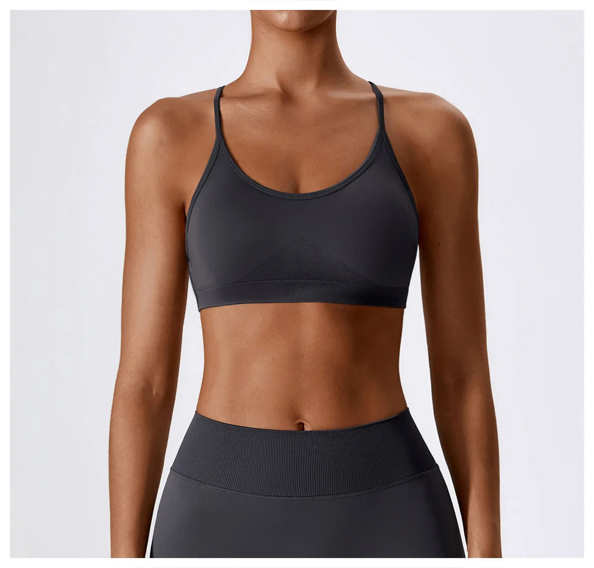 Breathable Shockproof Crop Top Sport Bra