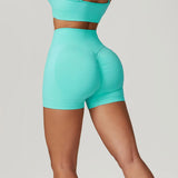 Seamless Scrunch Butt High Waist Tights Yoga Shorts