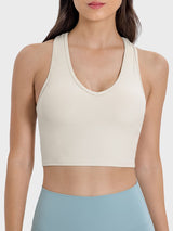 Scoop Neck Wide Strap Active Tank