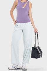 Vweda Drawstring Pocketed Active Pants