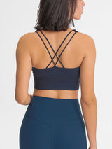 Double-Strap Cross-Back Sports Bra